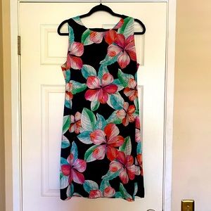 Dress, Tommy Hilfiger, Sleeveless, To the knee, Slight A-line,  Polyester